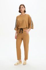 Barrel Leg Lounge Pant - Cinnamon