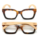 ZAHRA TOFFEE - Wooden Blue Light Blocking Magnifying Reader