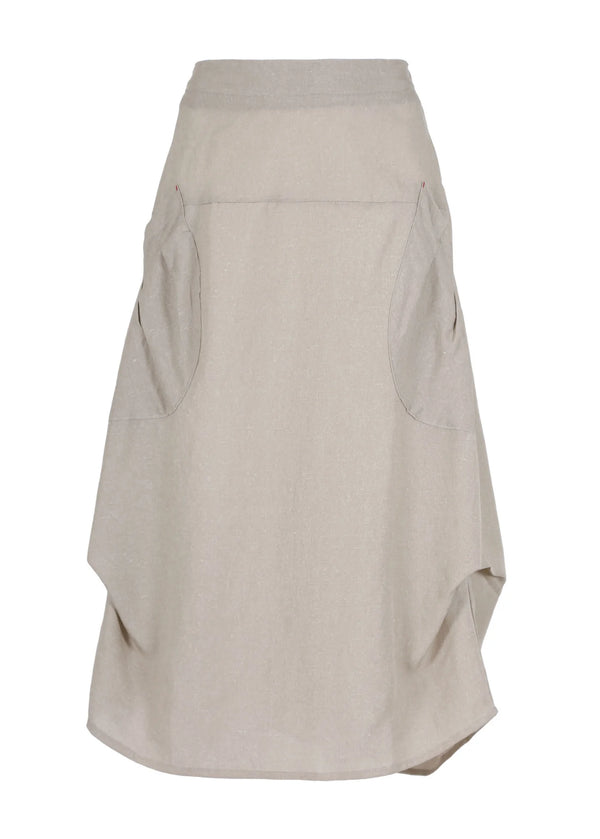 Milwaukee Liminary Skirt Wheat in Linen Blend
