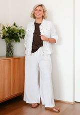 Soul Sparrow Linen Jacket - White