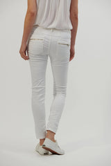 Italian Star Button Up Jeans White