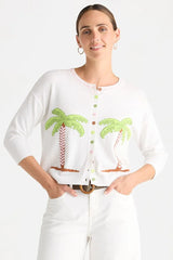 Island Cardi - White