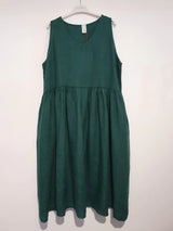 Montaigne Linen Sleeveless Dress - Teal