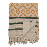 Throw, Yellow, Recycled Cotton