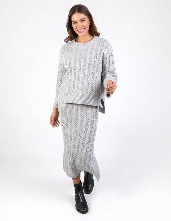 Remi Knit Skirt - Grey