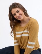 Adora Long Sleeve Tee - Dijon