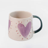 Lilac Heart Burst Large Mug