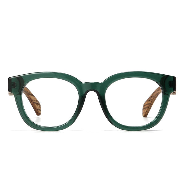 ALIVE BOTTLE GREEN Wooden Magnifying Reader