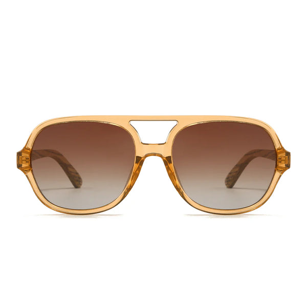BILLY CLEAR BROWN SUNGLASSES