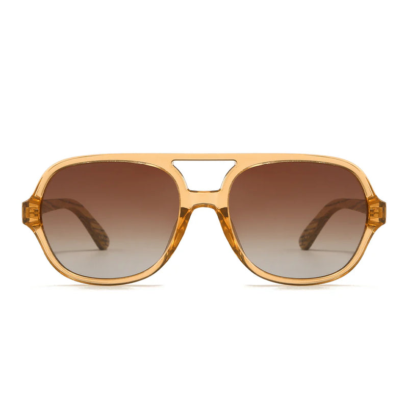 BILLY CLEAR BROWN SUNGLASSES