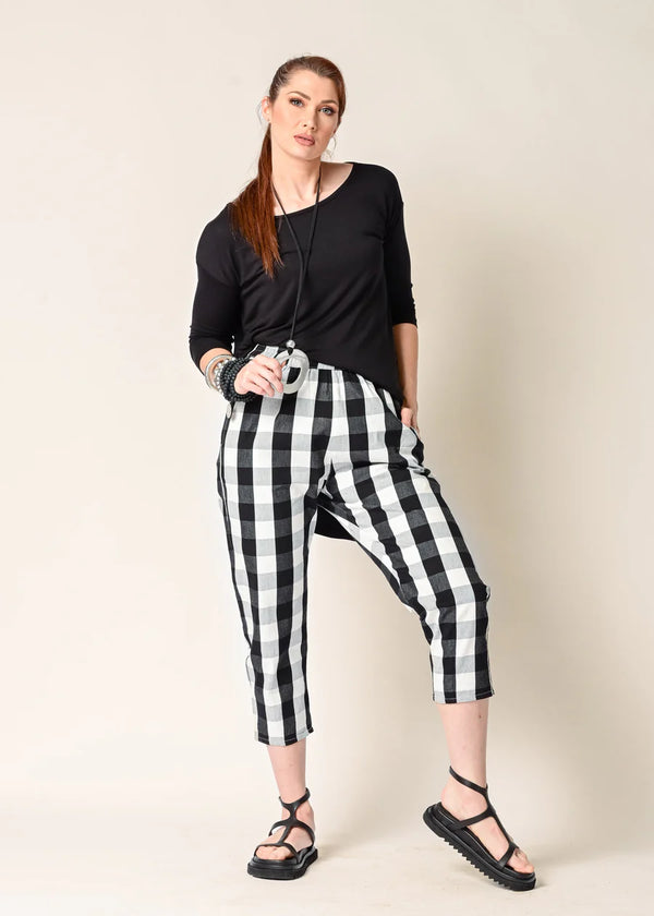Hattie Pant in Onyx Check
