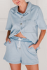 Country Denim Elastic Waist Shorts - Light Denim