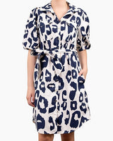 Sunny Girl Navy & Cream Dress
