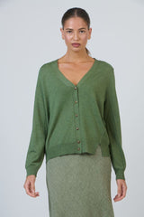 O&J Button Sweater - Sap