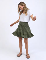 Market Lace Trim Skirt Clover