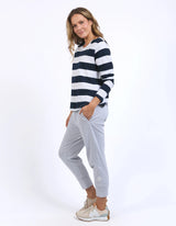 Spritz Stripe L/S Tee - Navy