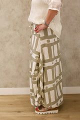 Sunday Linen Skirt in Latte
