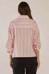 Erin Crop Shirt - Pink