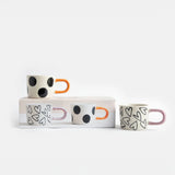 Mono Spot / Hearts Set of 2 Espresso Cups