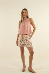 Bohem Print Short - Boh / Rose