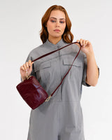 EK Burbank Xbody - Burgundy Crinkle