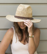Coco Panama Raffia Chocolate Hat