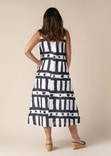 Agnitha Linen Dress - Navy