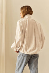 Emma Batwing Bomber - Cream