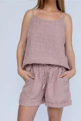 Fundamental Linen Cami - Lilac