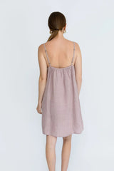 Fundamental Linen Slip Dress - Lilac