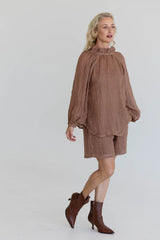 Tallows Linen Shorts - Clay