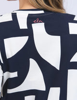 Dali Tee Dress - Navy