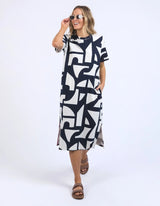 Dali Tee Dress - Navy