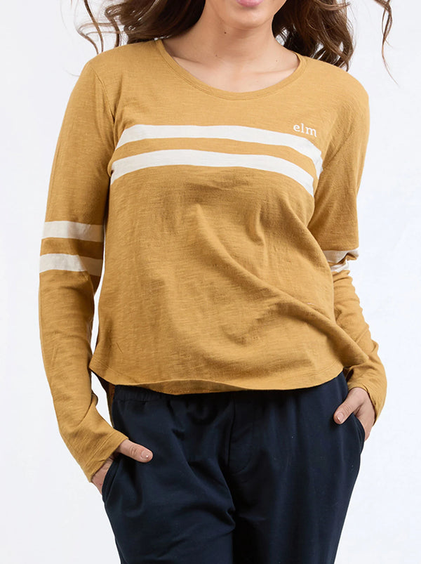 Adora Long Sleeve Tee - Dijon
