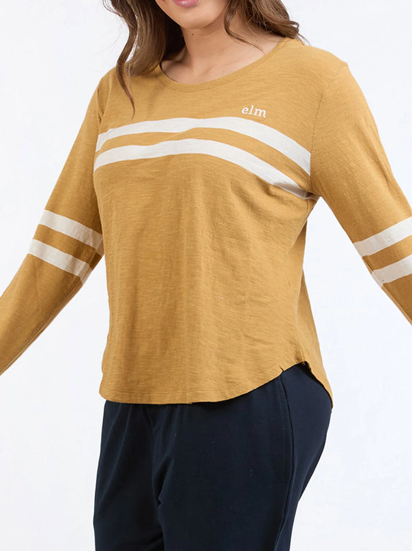 Adora Long Sleeve Tee - Dijon