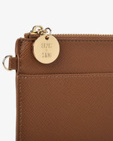 EK Flat Pouch - Tan Saffiano