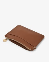 EK Flat Pouch - Tan Saffiano