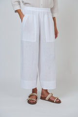 Linen Pants - White