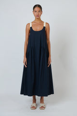 Poplin Dress - Ink
