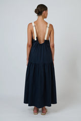 Poplin Dress - Ink