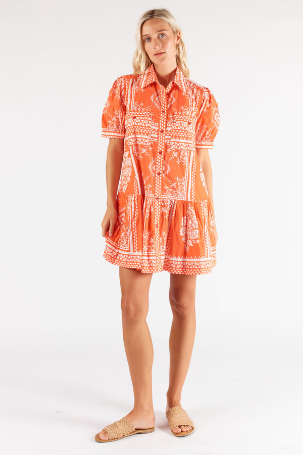 Giverny Dress Trujillo Flame