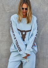 Vintage Western Sweat - Powder Blue