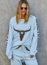 Vintage Western Sweat - Powder Blue