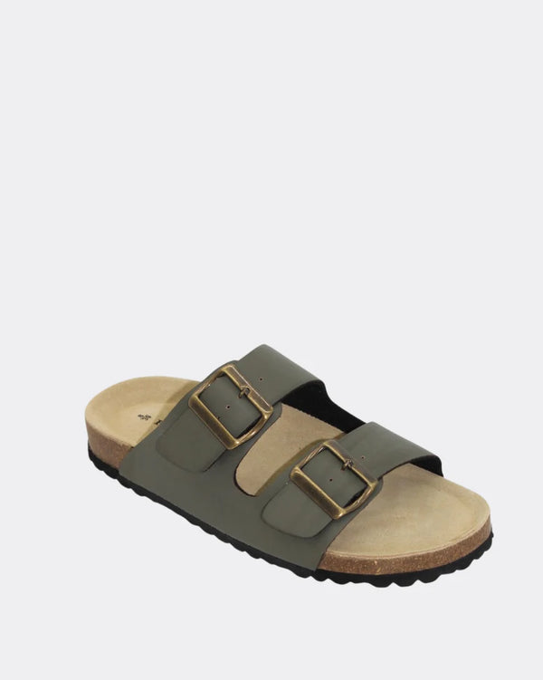 Human Shoes - Ibiza Slide - Vintage Green