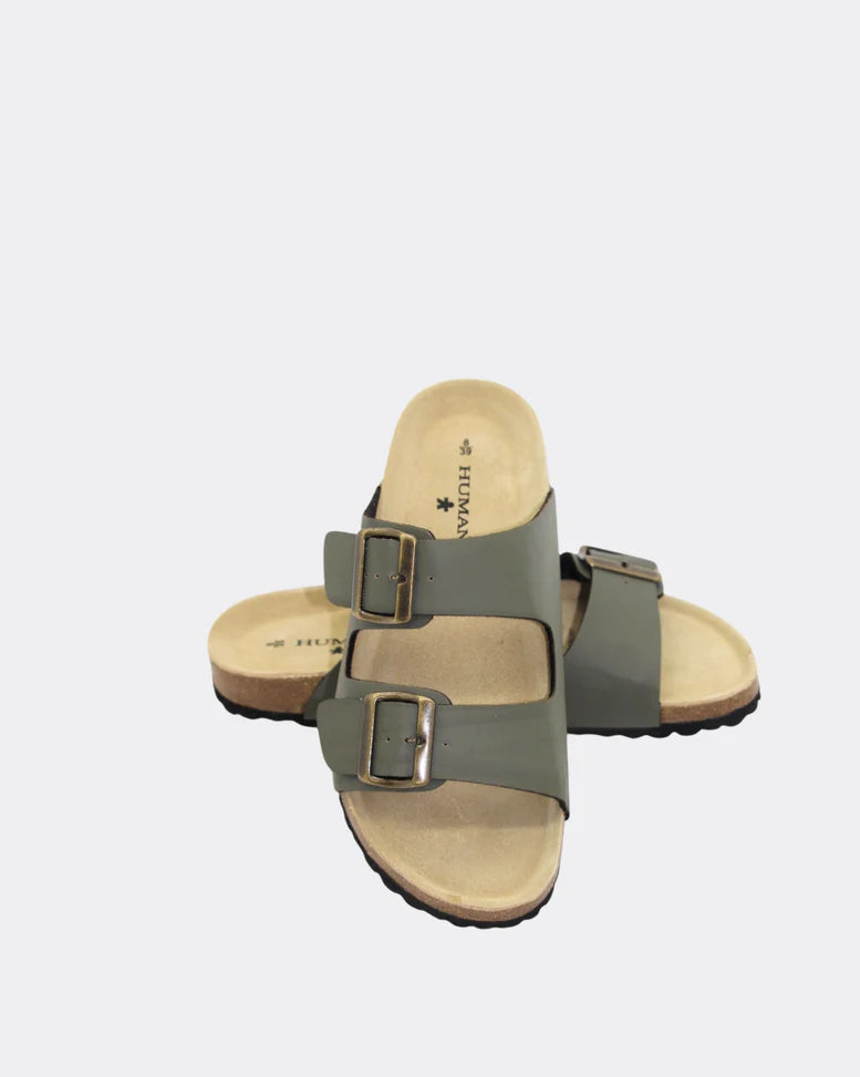 Human Shoes - Ibiza Slide - Vintage Green