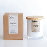 Large White (50hr/280g) Candle - Bergamot, Cedar & Tobacco