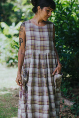 Montaigne Sartene French Linen Dress - Pistachio