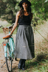 Montaigne Amelie Skirt - Black and White Gingham