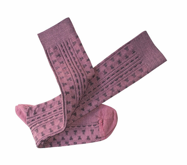 'Industry Pink' Merino Wool Socks - One Size