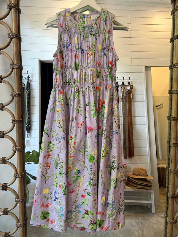 Sophia Ruched Dress Lilac